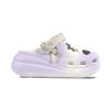 Crocs Crush Clog EVA Jelly Bean Bubble Hole Decorative Buckle Hand-Painted Graffiti Fashion and Versatile Hole Shoes Unisex White