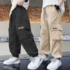 Boys' Trousers Cotton Autumn Loose Peplum Children's Breeches Baby Baby Splicing Design Sense of Leisure Trousers Boy