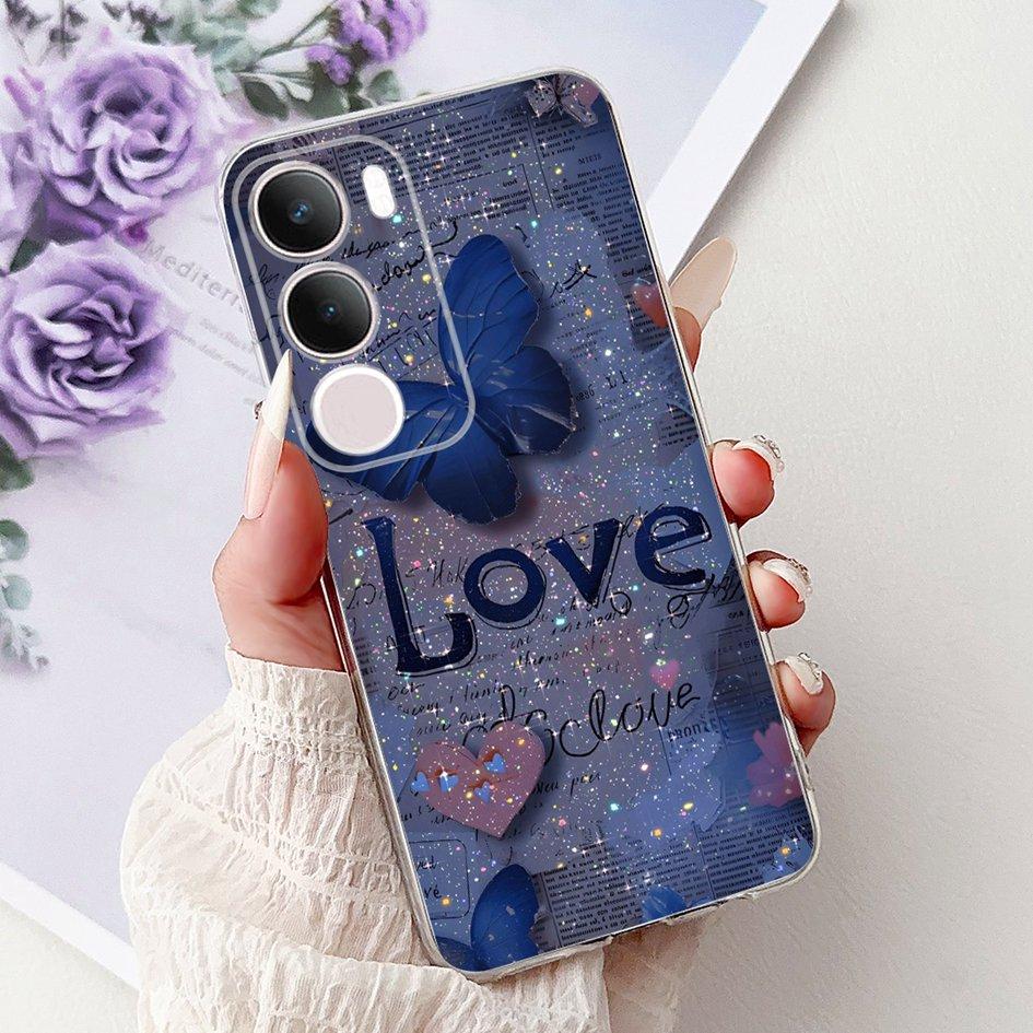 Silicone Case For Vivo Y19s V2419 Cover Lovely Cat Butterfly Cartoon Soft Back Protective Shell For Vivo Y19s 4G Y 19s TPU Coque