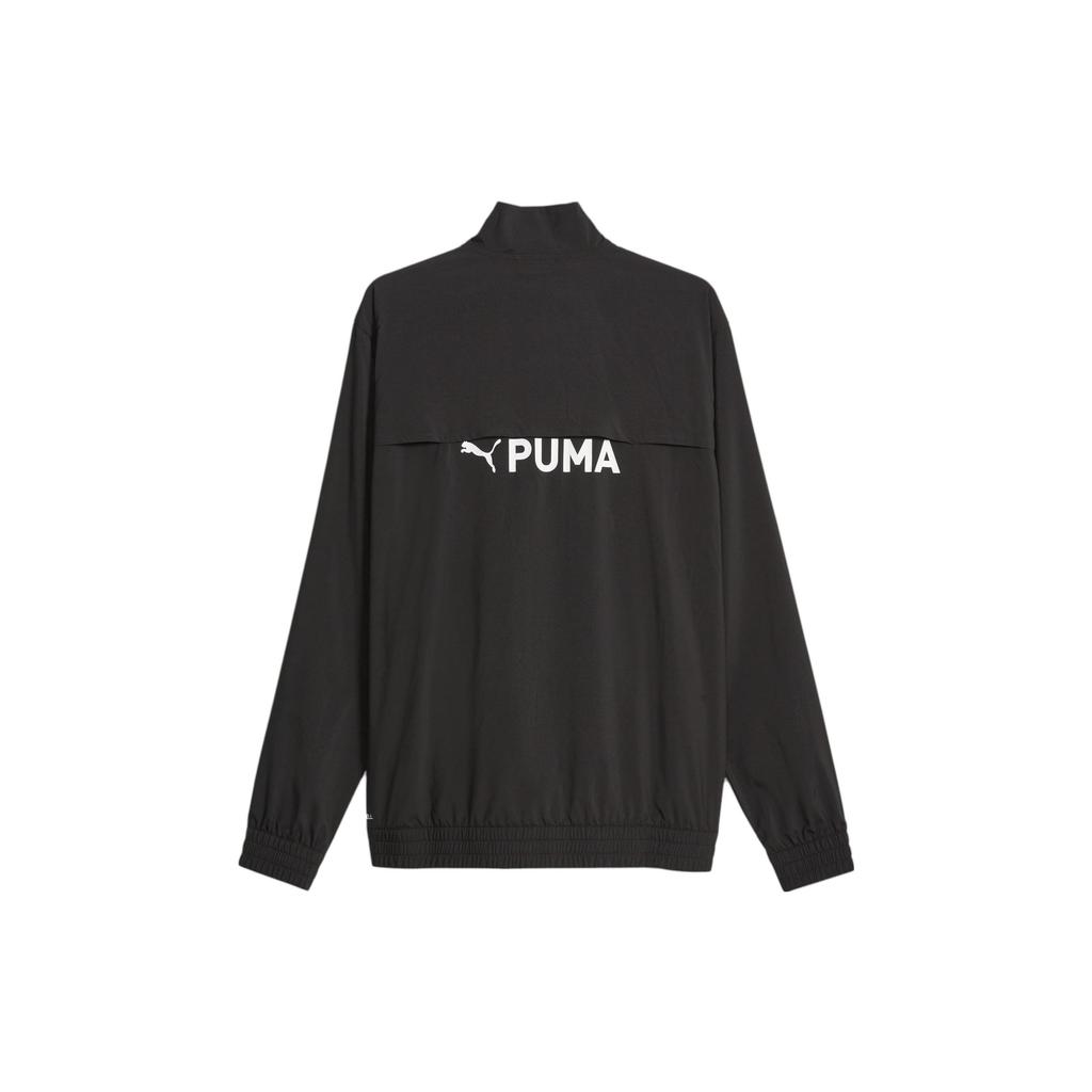 Puma Fit Full-Zip Woven Training Jacket With Letter Print Men Jackets Black 523859-01