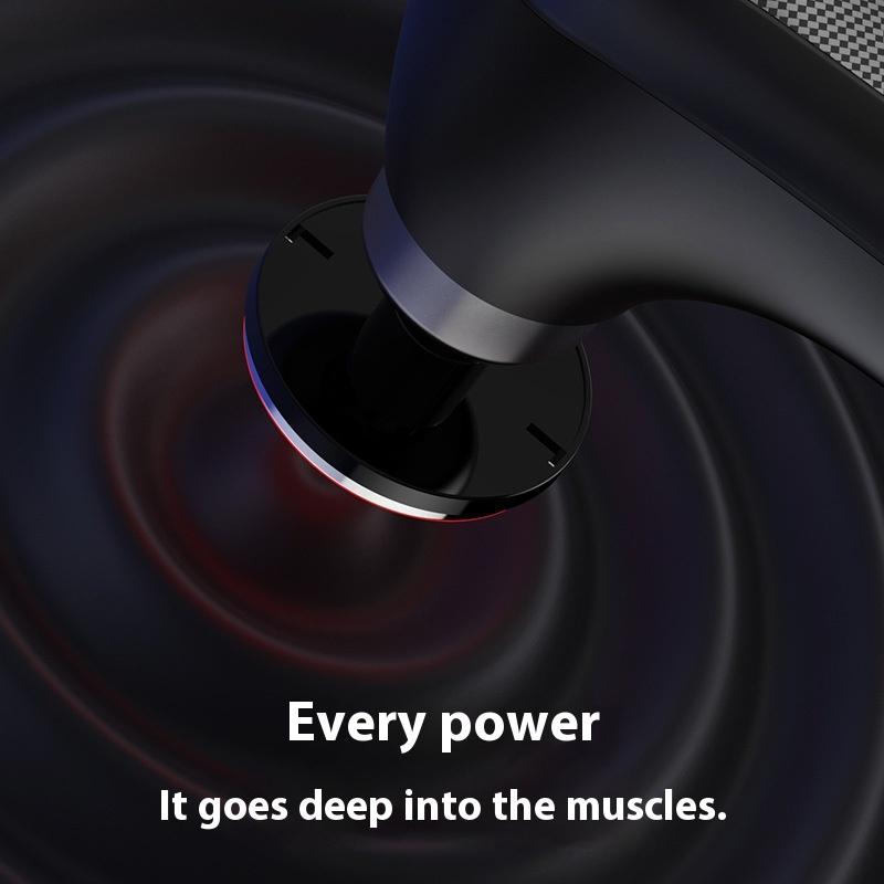 Массажный пистолет Fascia с горячей и холодной насадками, изгиб 45 градусов, складной, многоступенчатая регулировка, массажный пистолет для фитнеса, расслабления мышц