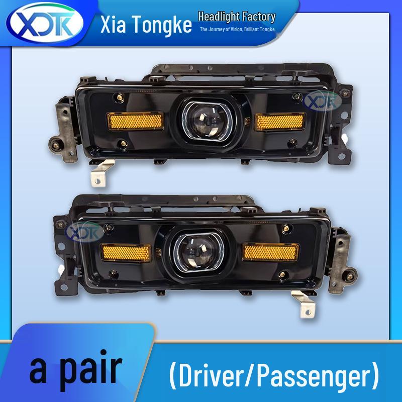 Compatible with Shaanxi Delong F2000: Headlight, Laser Cube, and Fog Light Assemblies