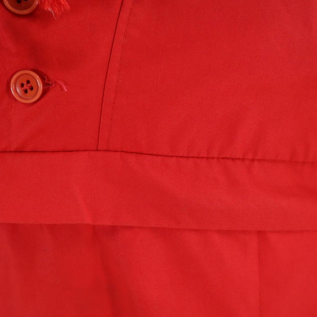 ЕВРО РАБОЧАЯ 70-х 80-х годов Винтажная Сноубордическая Парка Куртка на половину пуговиц 14 Красный пуловер Мужская Б/У