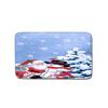 Christmas Bathroom Shower Curtain Four-Piece Combination Floor Mat Bathroom Water Absorbent Non-Slip Door Mat Bedroom Carpet