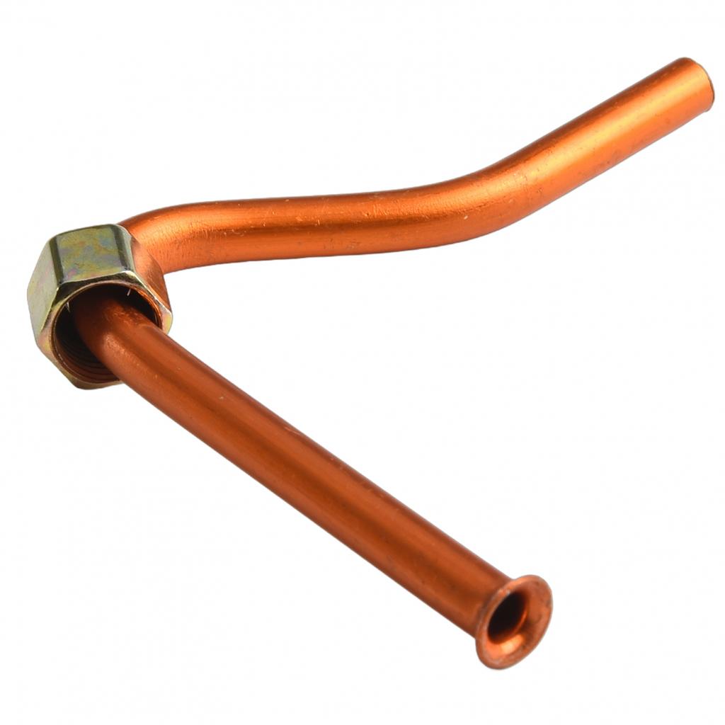 Improved Functionality Silver Tone Aluminum Air Compressor Exhaust Tube