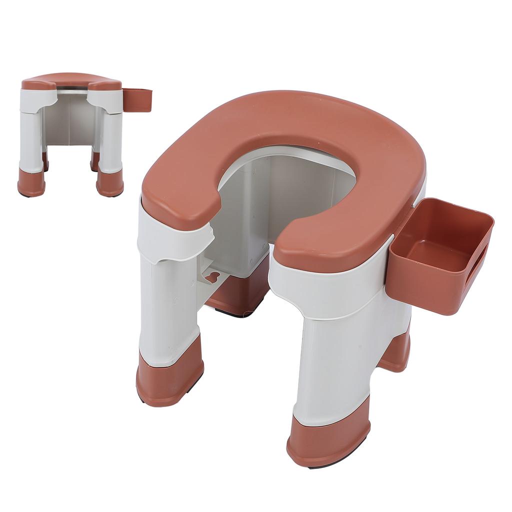 Туалетное кресло для душа, безопасное нескользящее основание, складной туалетный стул с коробкой для салфеток для беременных женщин