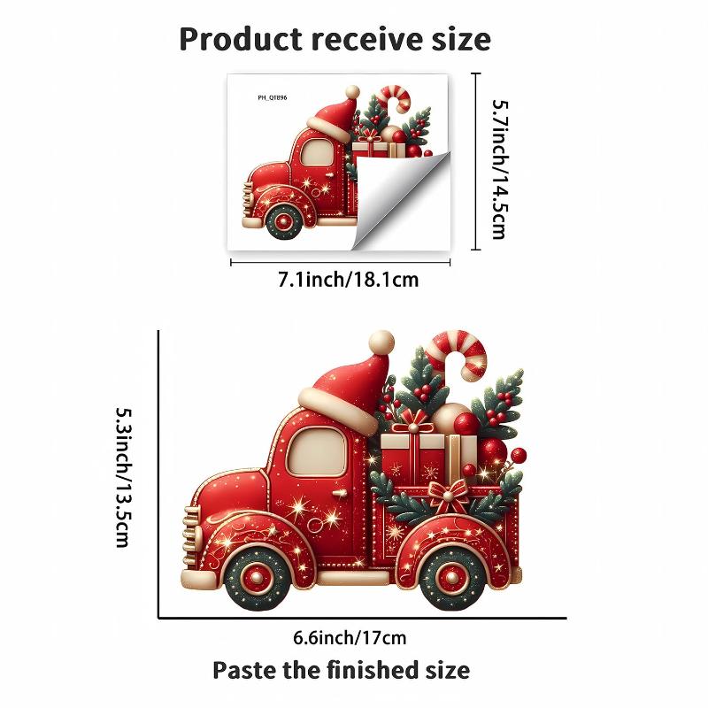 Santa Claus Deer Spirit Wall Decal Christmas Switch Sticker Festival Bedroom Living Room Home Decor Self-adhesive New Year Decal