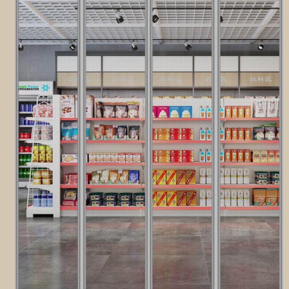 Well-ventilated Magnetic Mesh Door Curtain Mosquitoproof Partition Door Curtain Balconies