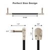 Патч-кабели для гитарных эффектов, металлические угловые разъемы, кабели для гитарных педалей, подходящие для максимальной эффективности педалборда