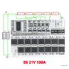 3s 4s 5s BMS 12В 16.8В 21В 3.7В 100А Li-ion LMO Тернарная литиевая батарея Плата защиты аккумулятора Li-полимерная Балансировочная зарядка