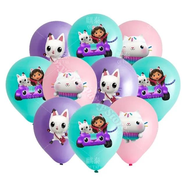 Gabby Dollhouse Birthday Party Favors Gabby Bracelets Stikers Cake Topper Balloons Classroom Rewards Party Pinata Fillers Gifts