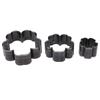 3PCS Flower Cutter Set Alloy Steel Incisive 1.2in 2in 2.8in Hollow Punching Tool for Handmade