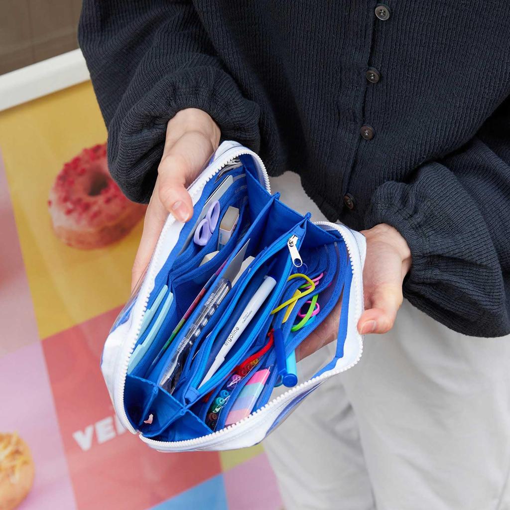 Пенал-ящик Hobonichi, Sister, Прозрачно-синий