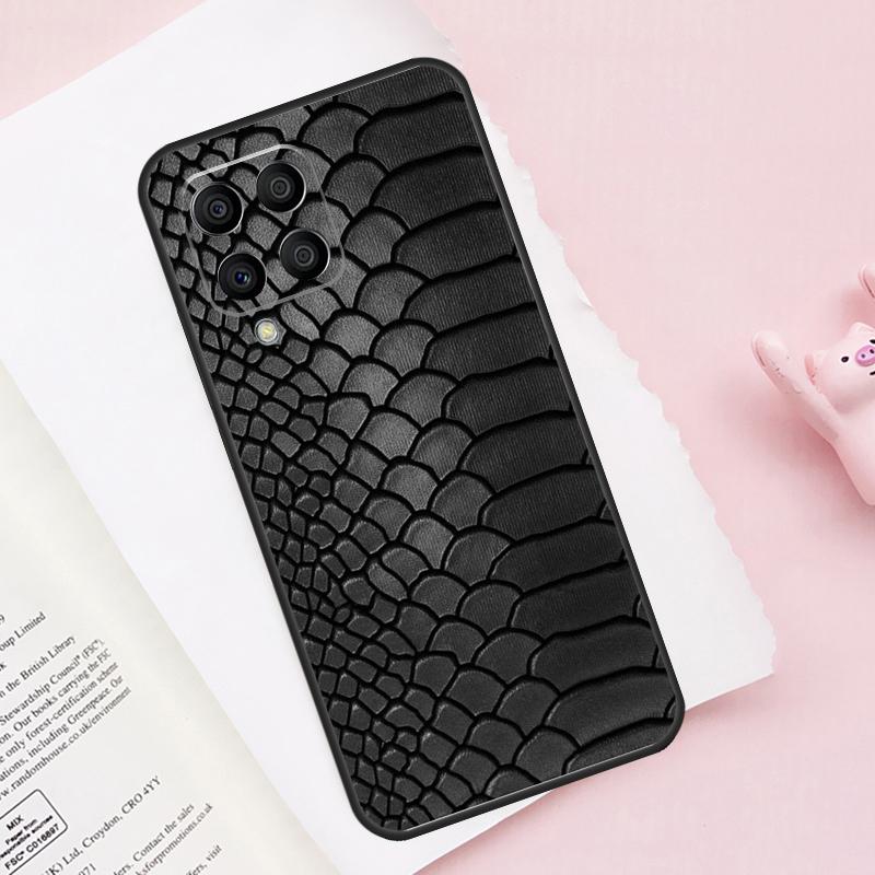 Чехол с текстурой змеиной кожи для Samsung Galaxy M52 M32 M12 M13 M53 M51 M31 M11 M14 M34 M54 M16 M36 M56 M15 M35 M55