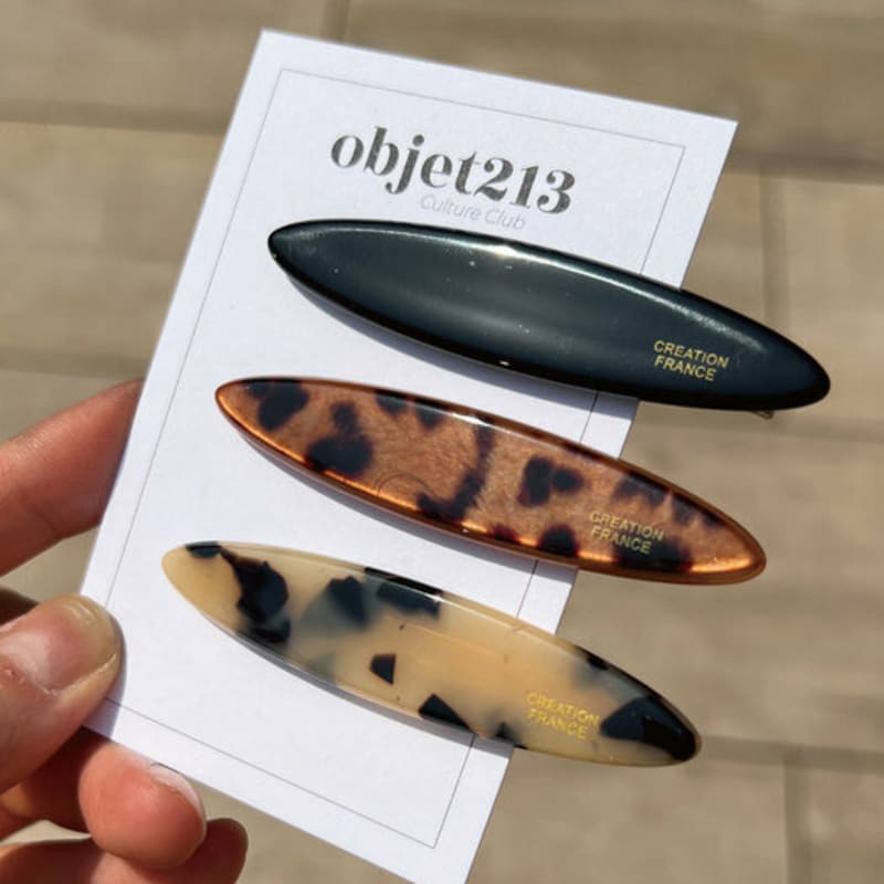 objet213 Brown Mood Canoe Hair Clip
