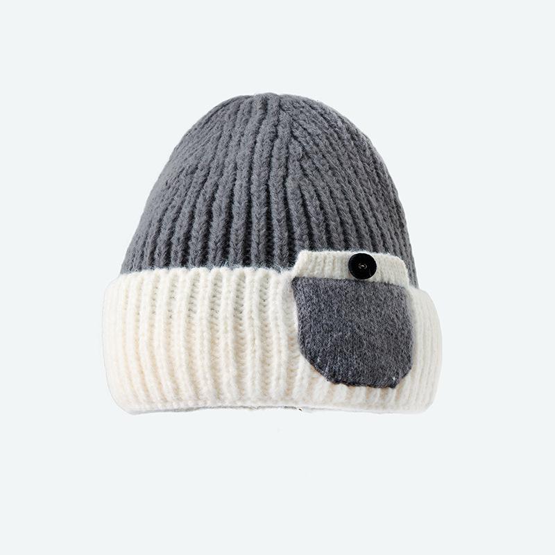 Шапка женская японского дизайна Sense зимняя теплая вязаная шерстяная шапка модная универсальная шапка-пуловер