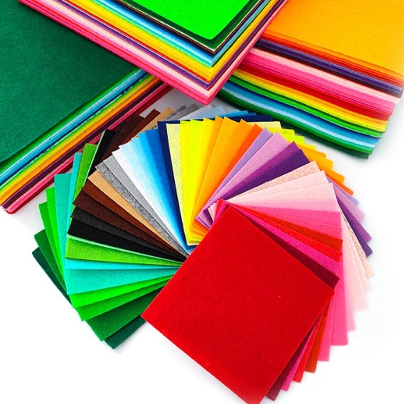 Листы войлока 40 случайных цветов и дизайнов для художественных проектов в детском саду Безопасная ткань для детского творчества и простого моделирования