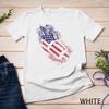US Flag Patriotic Football Player American Sports Football Unisex T-shirt