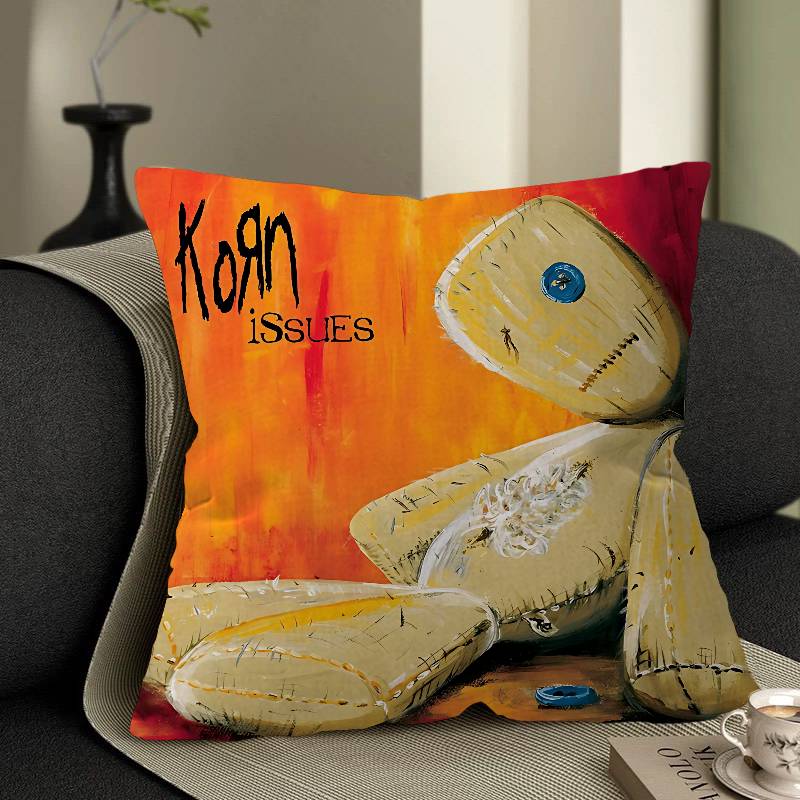 Rock Band K-Korn Pillow Gift Home Office Decoration Pillow Bedroom Sofa Car Cushion Coverpillow Case