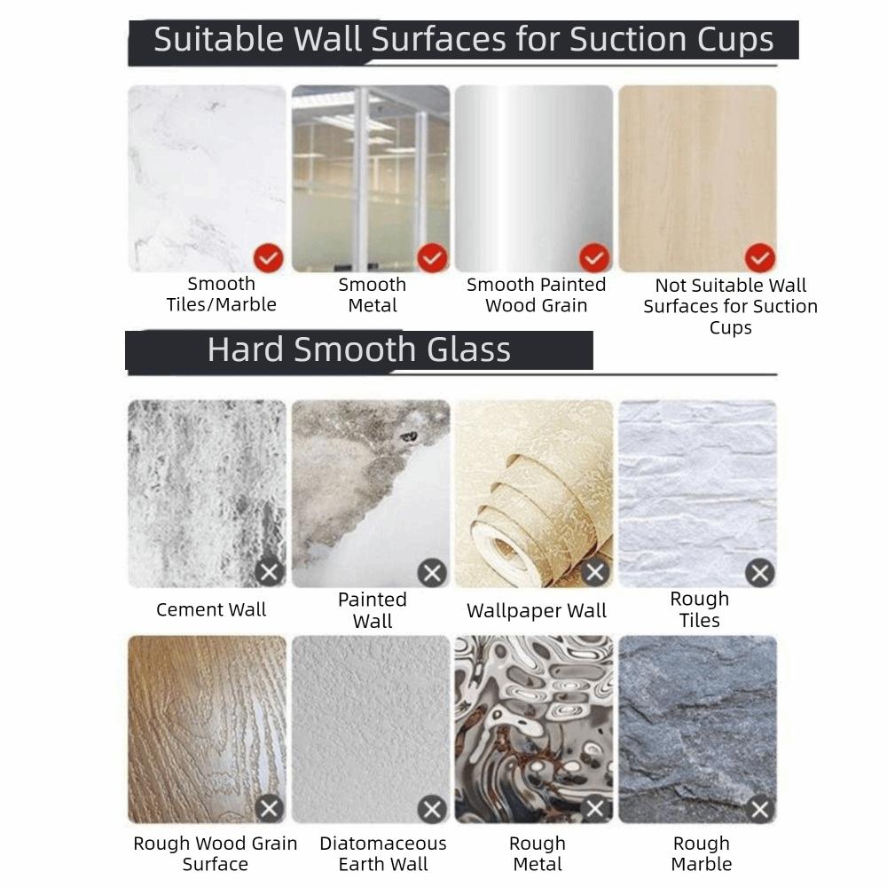 Carbon Steel Suction Cup Towel Hanger Compact Design Damage-Free Folding Towel Rack Moisture-Resistant Space Saving