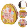 8x Easter Eggs Candy Boxes with Rabbit Pattern Candy Boxes Metal Snacks Container Mini Snacks Boxes for Party