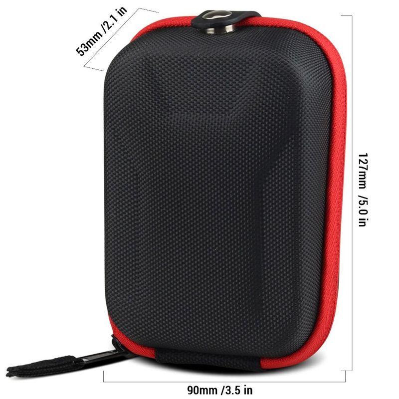 Premium Shockproof Golf Rangefinder Case Carabiner Compact Range Finder Bag EVA Hard Cover Durable Carrying Storage Case Outdoor