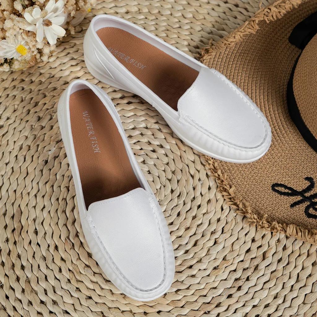 Autumn Nurse Shoes Women Comfortable Soft Sole Breathable Non-slip Flat Heel Thick Sole Work Small White Single Shoes Sneakers