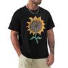 Футболка с подсолнухом custom tshirts милые топы мужские футболки с принтами смешные