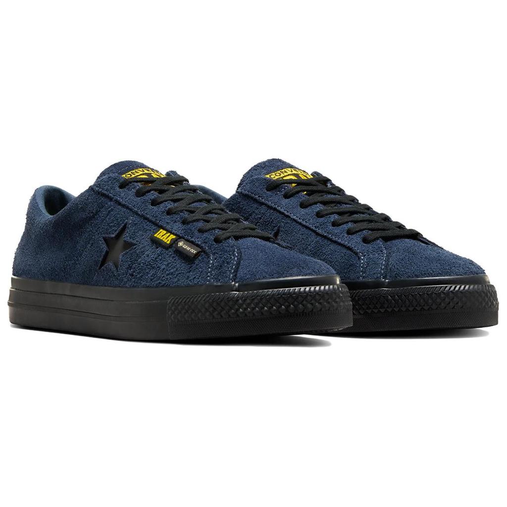 IRAK x Converse One Star Pro Low GORE-TEX Темно-синие Унисекс Кроссовки Синий Черный Ярко-желтый A13646C