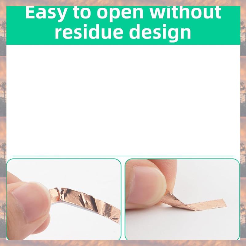 Тренд 2025 2 шт. Медная экранирующая лента 1/4 дюйма X 164 фута, Медная фольгированная лента и Медная экранирующая лента для Медной ленты Проводящий клей