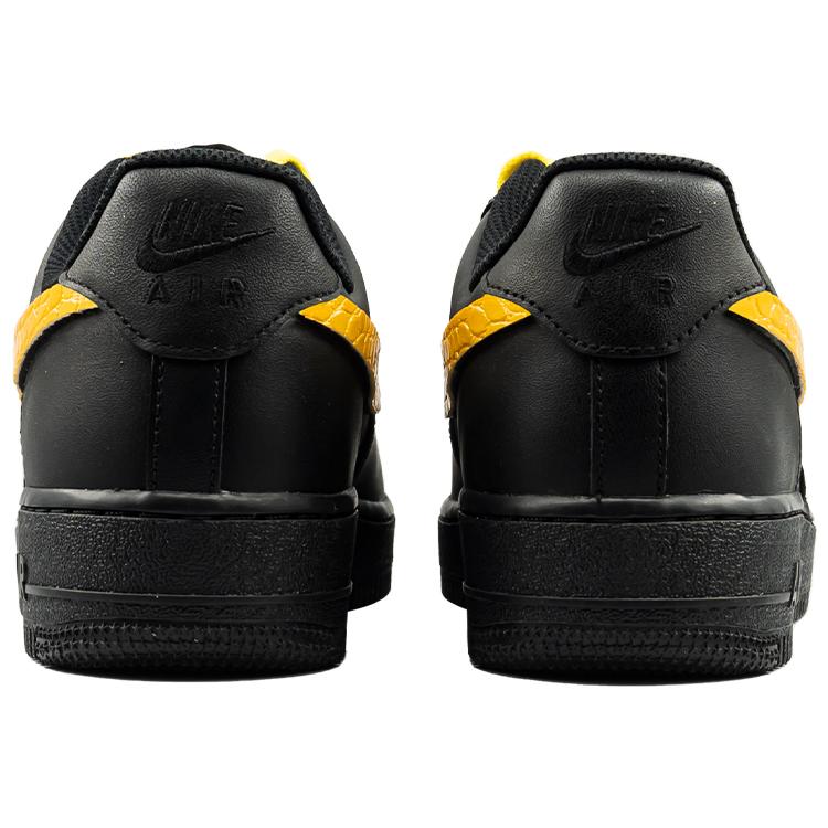 Nike Air Force 1 Gold Coast Нескользящие износостойкие низкие кеды для скейтборда Женские Черно-желтые DD8959-001(Команда219-)