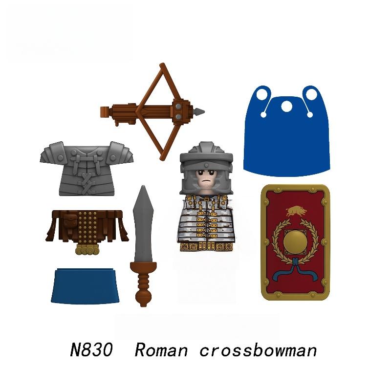 1 шт. Средневековые военные Римские военные фигурки Армейские фигурки Строительные блоки Шлем Оружие Аксессуары Дети для Игрушки Подарки