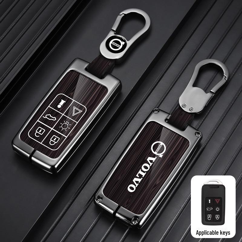 Metal Key Cover for Volvo XC60, XC90, S60, S80L, V60 - Full Shell