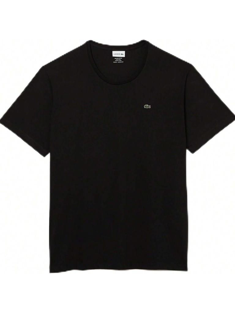 Мужская футболка из хлопкового джерси с круглым вырезом и широким кроем от Lacostes