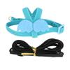 Bird Harness Leash Elastic Easy To Wear Adjustable Lightweight Portable Parrot Flying Leash Straps with Cute Wings L