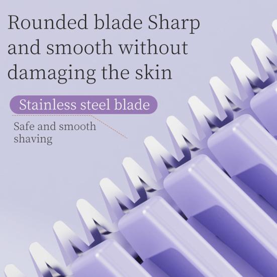 Двойная головка Женская электробритва USB перезаряжаемая водонепроницаемая портативная для лица, тела, зоны бикини, рук, ног, эпилятор, бритва, триммер