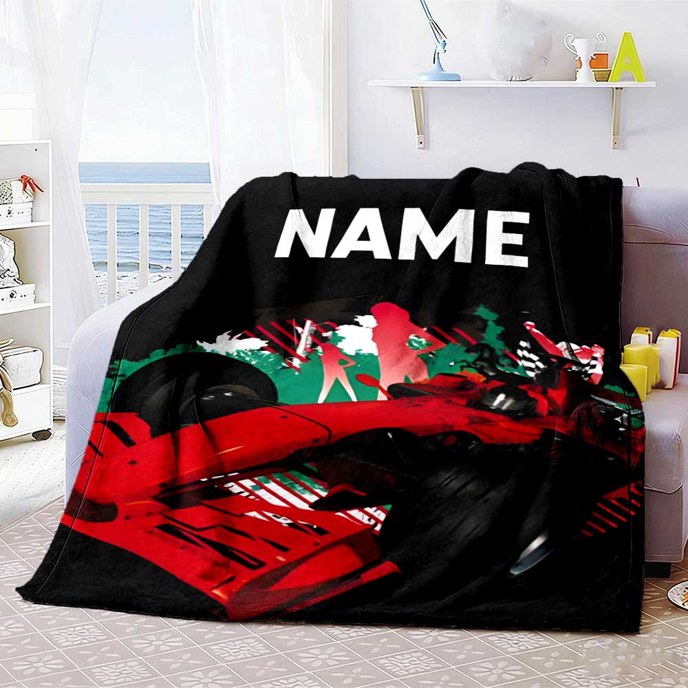 Truck Personalized Name Blanket Throw Personalized Blanket Soft Warm Cozy Throw For Bed Sofa Office Chair Livingroom Ideal for All Seasons