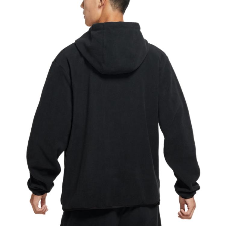 Nike Толстовка с капюшоном из флиса с пэчворком и логотипом Swoosh Мужская толстовка Черная DQ4893-010