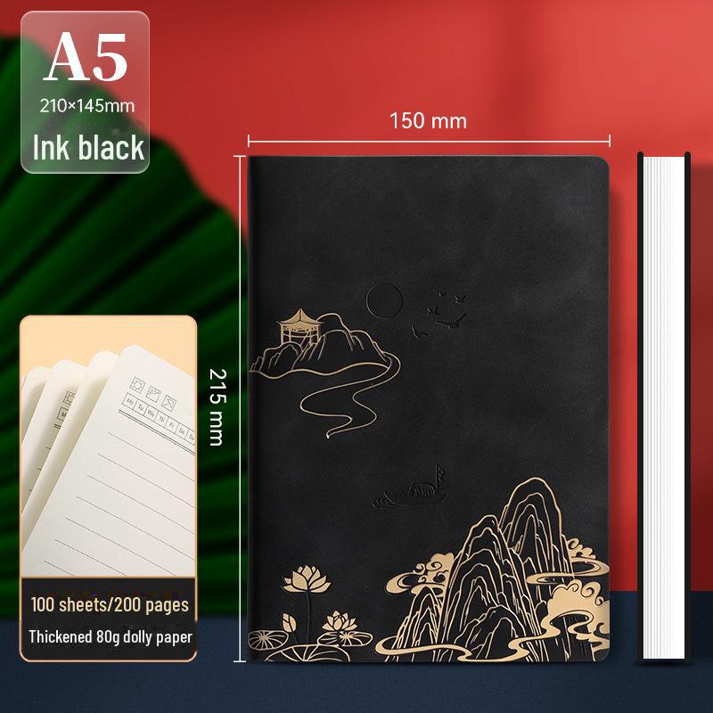 Подарочный набор из блокнотов формата А5 «Культура и творчество» — сувенир в китайском стиле с индивидуальным логотипом