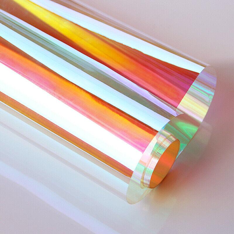 Dichroic Iridescent Window Film Rainbow Self Adhesive Glass Sticker Vinyl Decorative Glass Sticker DIY Home Decoration New