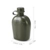1L Outdoor Military Canteen Bottle Camping Hiking Backpacking Survival Water Bottle Kettle with Cover