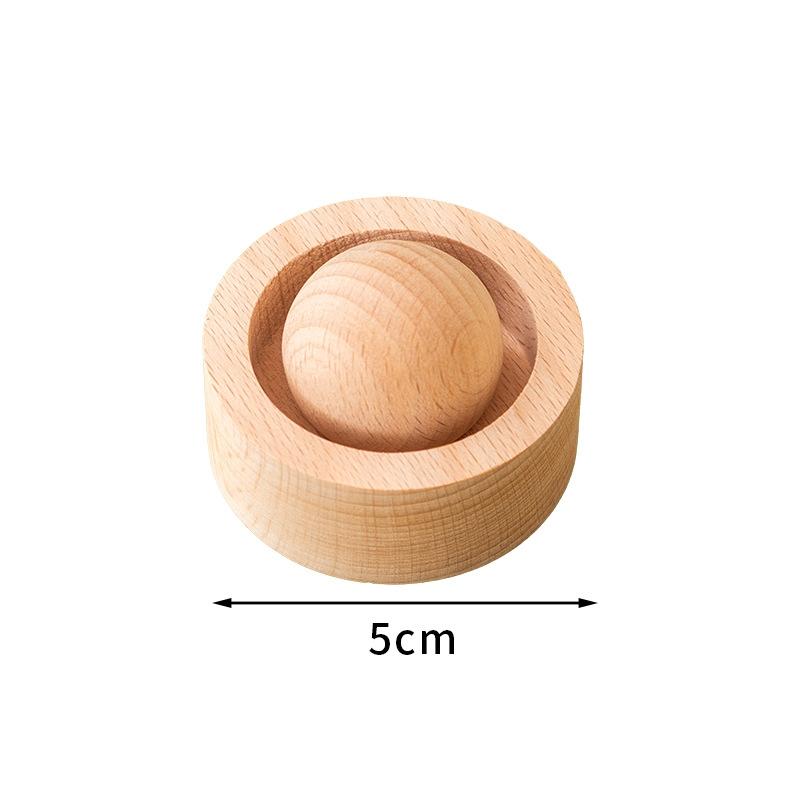 Wood Essential Oil Diffuser Mini Sphere Shaped Wooden Aromatherapy Diffuser Small Round Oil Diffuser for Home Office Car Inter Air Fresheners 2