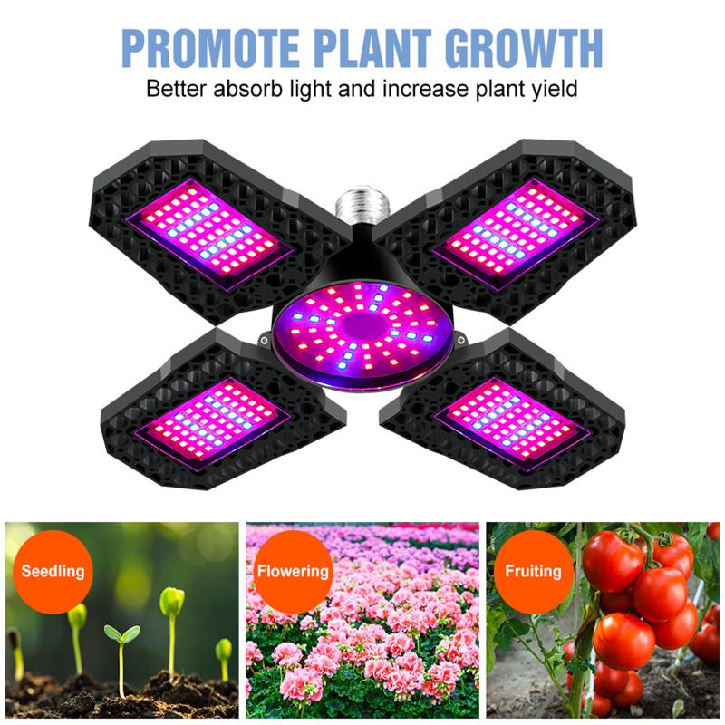 Ac85-265v Led Grow Light Plant Seed E27 Полный спектр гидропоники Лампара Панель Bombilla Grow Tent