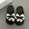 Design Personalized Sweet Bow Slippers Women's Summer Fashion Casual Sandals Outside Wearing Clouds Non-slip Cool Slippers