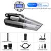 Автомобильный вакуумный насос 4-в-1 с беспроводной зарядкой — мощный многофункциональный очиститель высокой мощности для использования в автомобиле и дома.