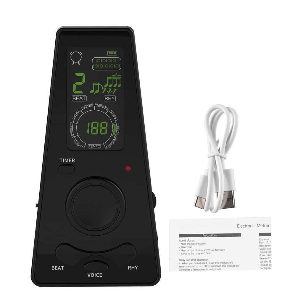 Electronic Digital Metronome with Timer Universal Electronic Metronome with Volume and Beat Speed