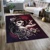 Готический женский череп с ужасом, коврик для мертвой девушки, ковер для дома, гостиной, спальни, дивана, коврик для двери, детский нескользящий напольный коврик 3D
