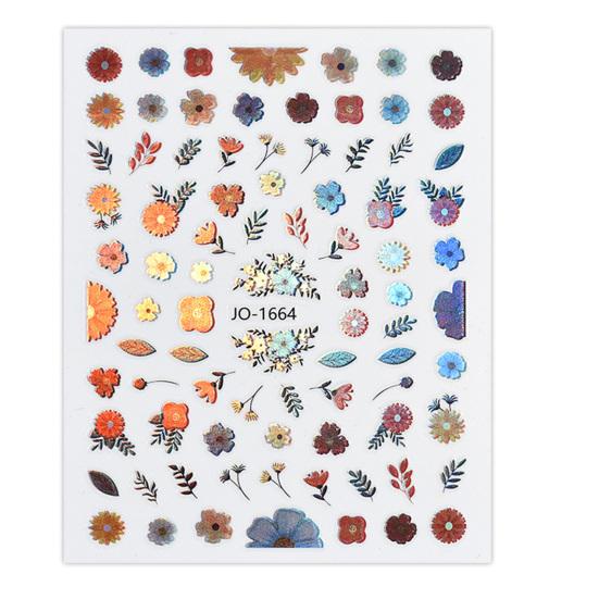 Наклейка для ногтей, сильная липкость, съемная, долговечная, отличная, сверкающая, в виде цветка, наклейка для ногтей, принадлежности для рукоделия «сделай сам»