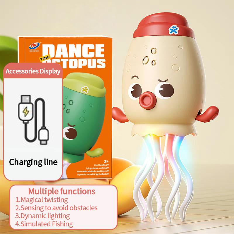 Electronic Dancing Squid Toys Magical Dancing Jellyfish Led Glowing Light Music Funny Dancing Octopu Best Children Festival Gift