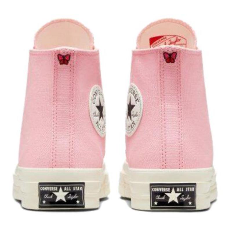 Converse 1970-е Простые и удобные высокие парусиновые кеды Женские Розовые